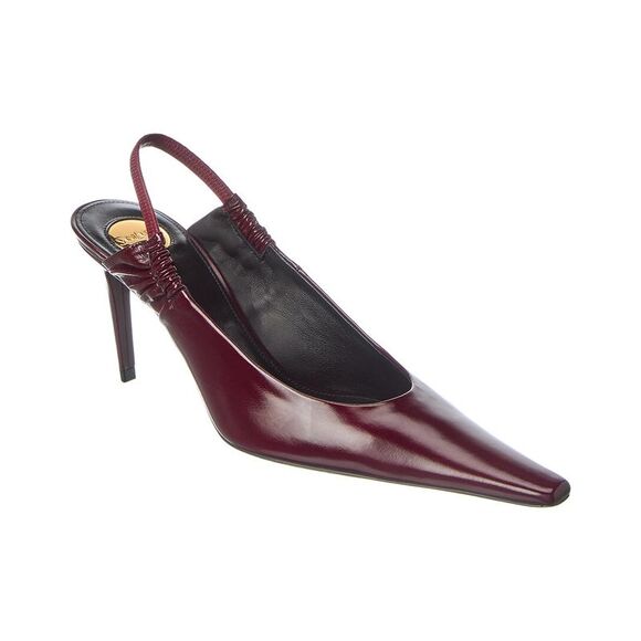 Saint Laurent Anne Marie Leather Slingback Pump - Picture 1 of 5